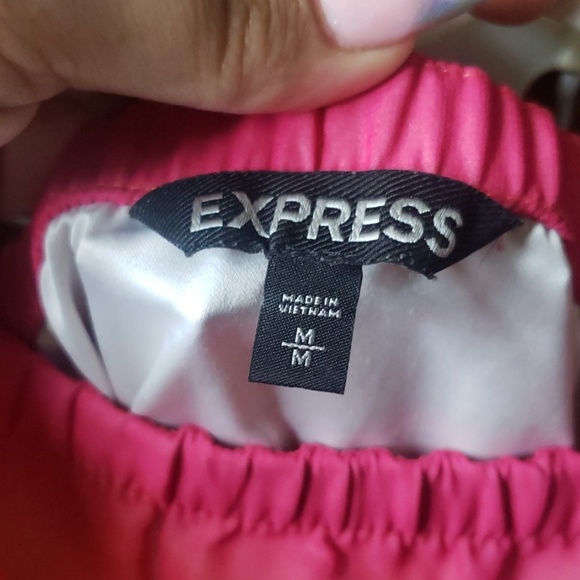 Express Orange Pink Tie Dye strapless Handkerchief - Picture 6 of 6